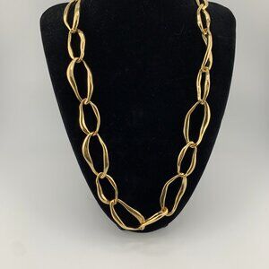 Stunning & Substantial Gold-Tone Chain Link Necklace